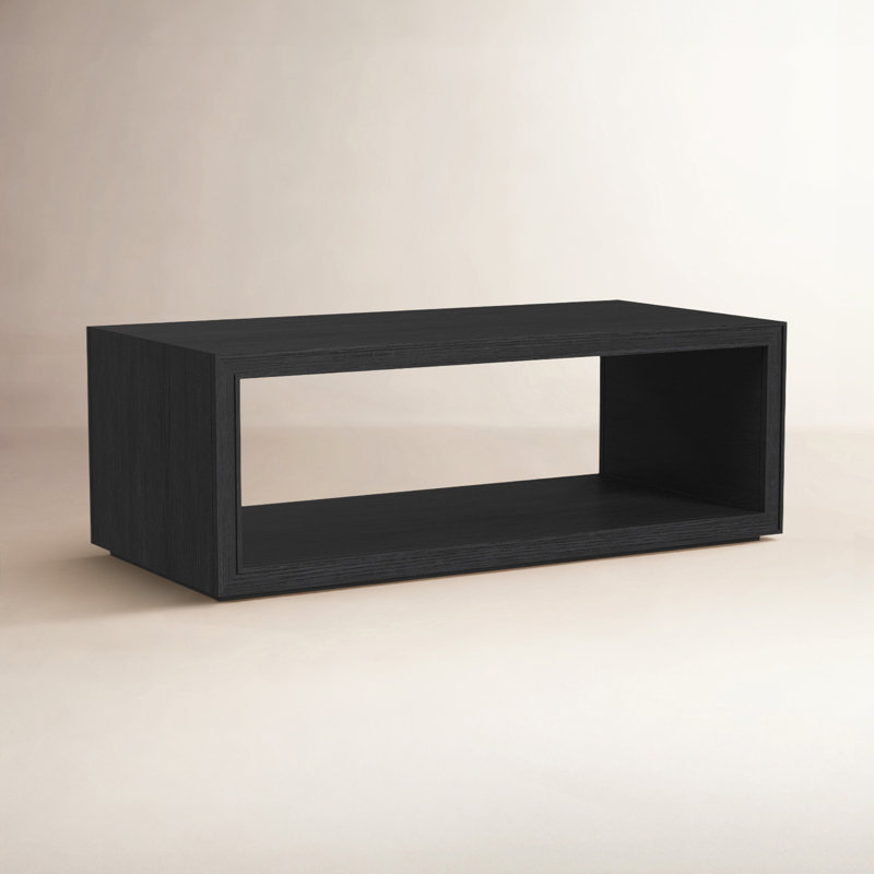 Southampton Solid Wood Top Single Coffee Table, Black