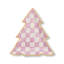 Bubblegum Pink Check Tree Dish