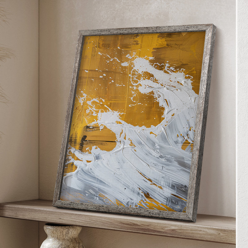 ABSTRACT Series CD XXII, reproduction encadrée - bois massif, H 11 po x l 9 po