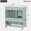 Meuble-lavabo autoportant Velmori de 30 po avec comptoir en céramique et rangement intelligent-1901780295-1901780293