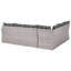 8 Seater Garden Corner Sofa with Bench Grey VITERBO