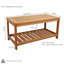 Table basse d'extérieur en bois Meranti Fricke