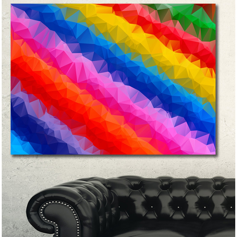 " Polygonal Pencils ", 8" H x 12" W x 1" D