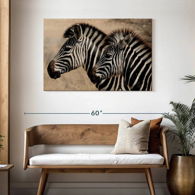 Brampt Zebra Friends, 30'' H x 45'' W