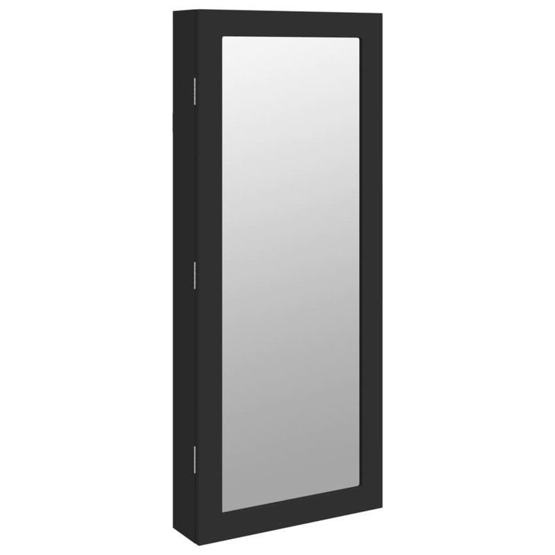 Mylesha Jewelry Armoire, 90cm H x 37.5cm W, Black