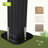D Double Roof Hardtop Aluminum Patio Gazebo with Netting and Curtains-125469717-125469718-125469721
