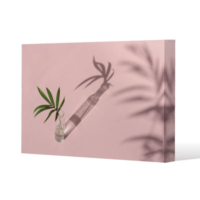 Botanical leaf on Slim Style Canvas Print, 15mm Slim Real wood.