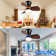 Ceiling Fan with Remote Control and LED Light