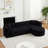 Modular Right Chaise Sectional Sofa with Chenille Fabric and Two Throw Pillows, Curved Back for Comfort in Living Rooms and Apartments-1030084688-1031018334