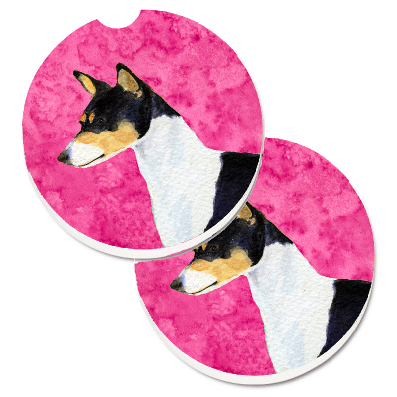 Sous-verre barbu collie voiture, Basenji
