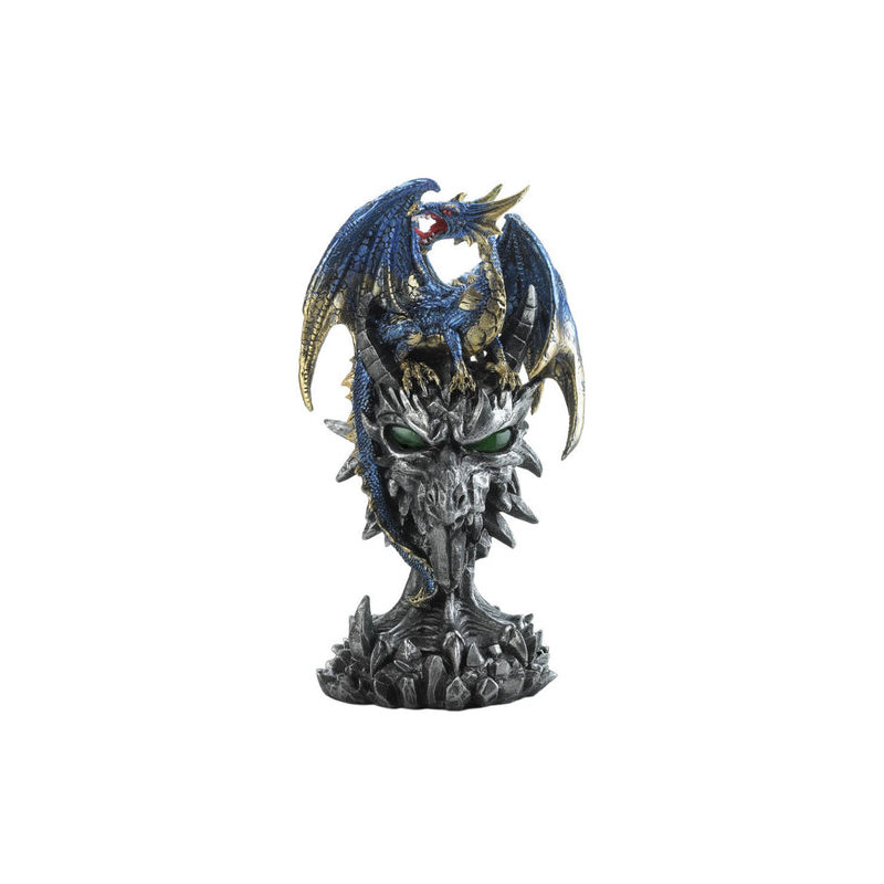 STATUE DE GUERRIER BLEU CLAIR