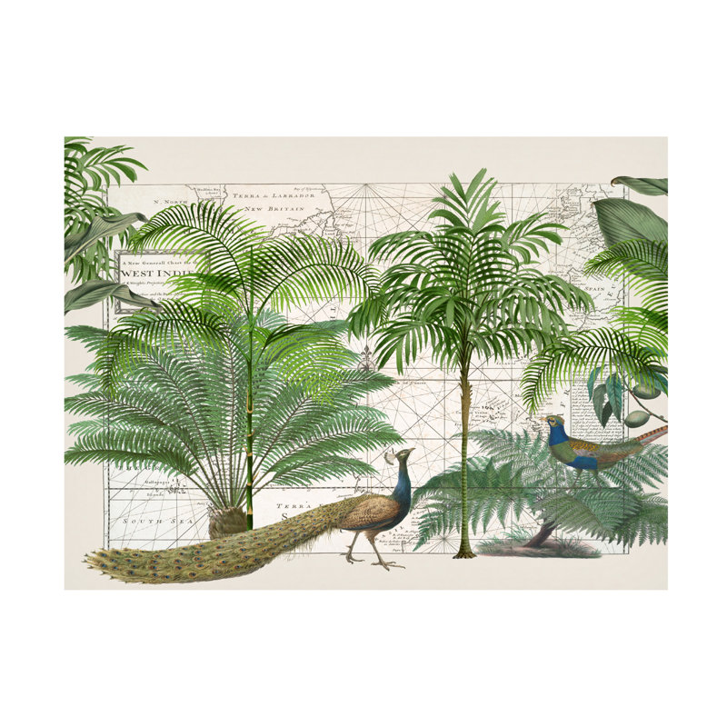 Tropical Empire No6, H 24 po x l 32 po x P 2 po