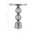 Modern Mirrored Top Side Table with Metal Base Contemporary Orb Accent Table-336233578-342056103
