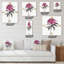 Horloge murale rétro rose-465729015