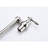 Brushed Nickel Kitchen Pot Filler Faucet, Wall Mount With Folding Arm, Double Handles For Effortless Water Control, Material Mounted Faucet In Nickel, 360 Rotation And Folding, Precise Release,-712612008