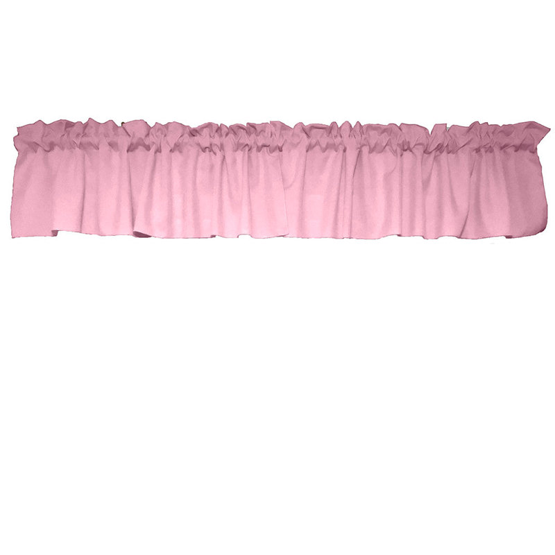 Cantonnière sur mesure l 58 po Pastorella, Rose bonbon, L 58 po x L 20 po