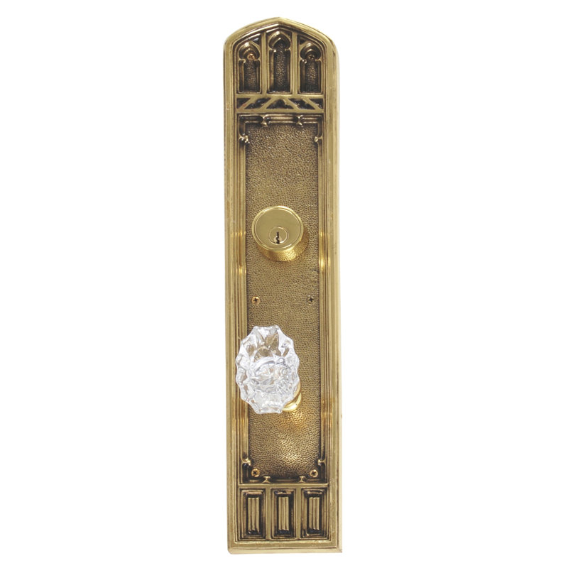 Renaissance Knobs With Deadbolt Entry Set, Satin Nickel