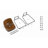 Evre Bar Stools Set of 2, PU Leather Counter Height Bar Stools,  Modern Barstools with Metal Legs and Footrest, Urban Armless Dining Chairs with Backrest for Kitchen Island-1061814482-1064943645