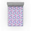 Drap-housse Ambesonne Flamingo feuilles de palmier tropical taille rose pâle et lavande-106729771