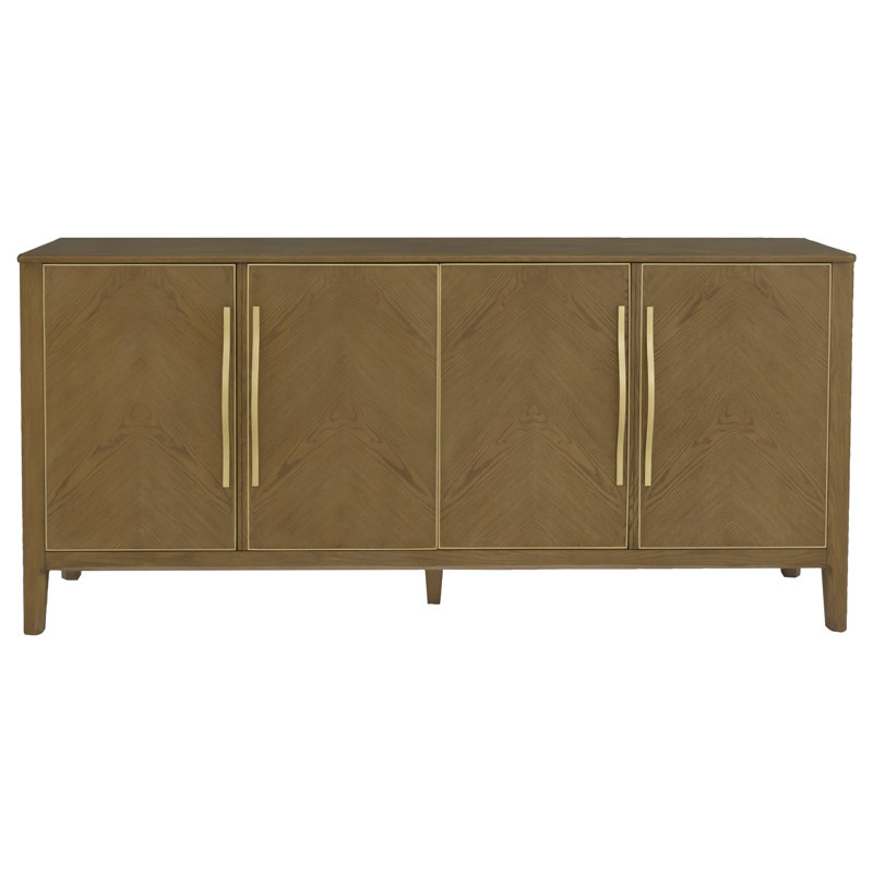 Maxwell 80'' Solid Wood Sideboard, Caramel