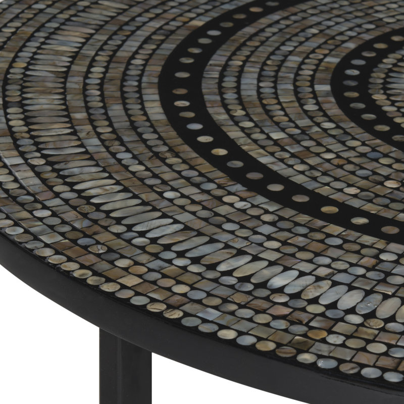 Albertas Cross Legs Coffee Table, Dark Gray