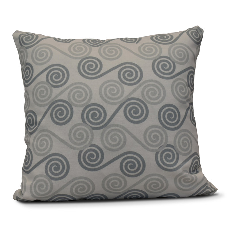 Housse et insert de coussin carré Intercoastal Waterway Rip Curl, H 16 po x l 16 po, Gris