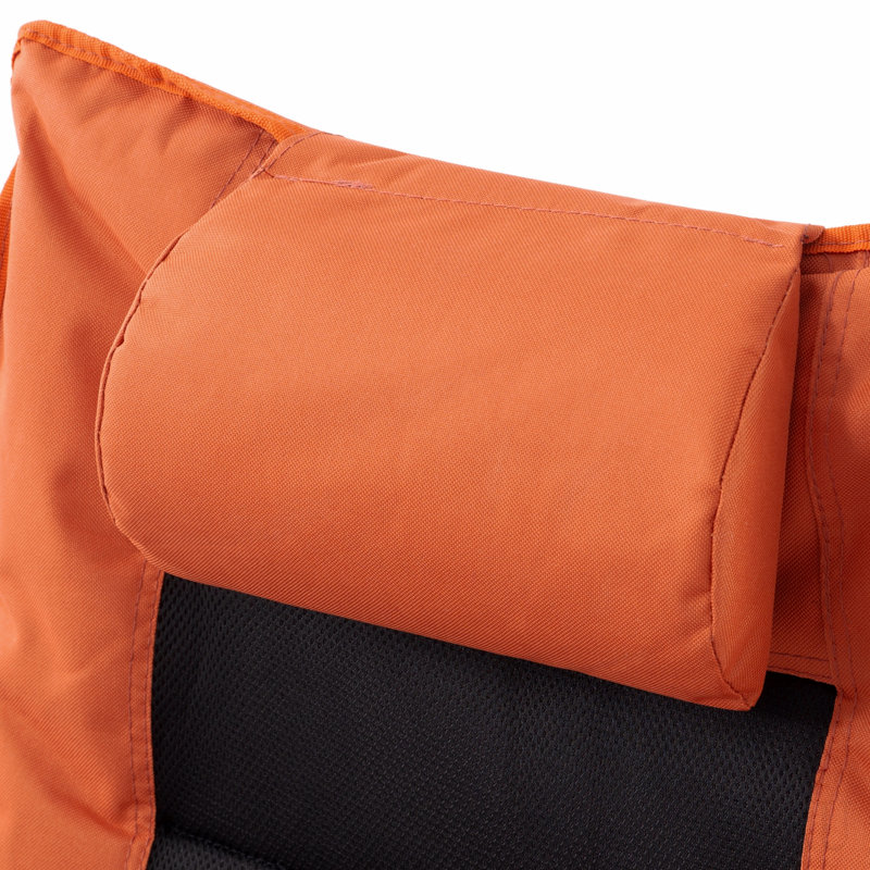 Chaise de camping pliante réglable à 5 positions avec repose-pieds, chaise inclinable portable pour la randonnée, le camping, le jardin et le bureau