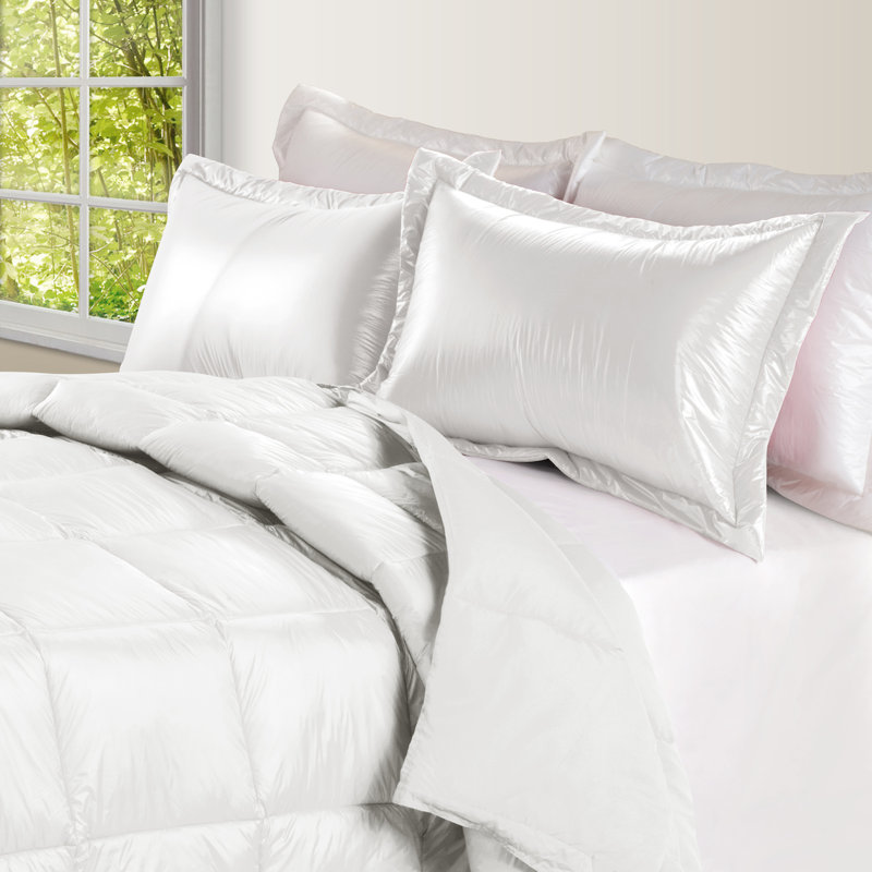 Modern & Contemporary Comforter, King Comforter, White