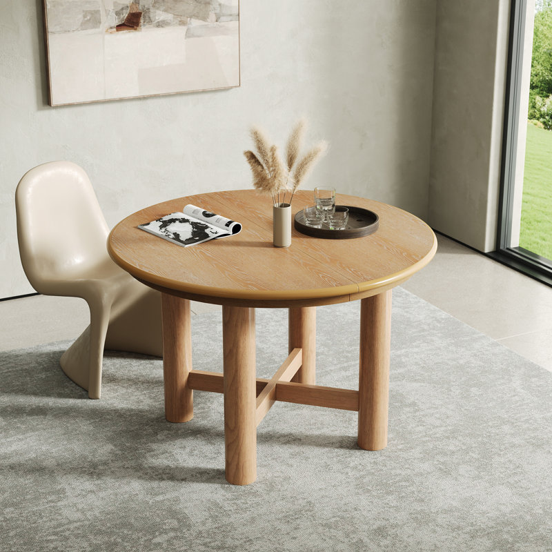 Table de salle à manger extensible en bois, Light Espresso