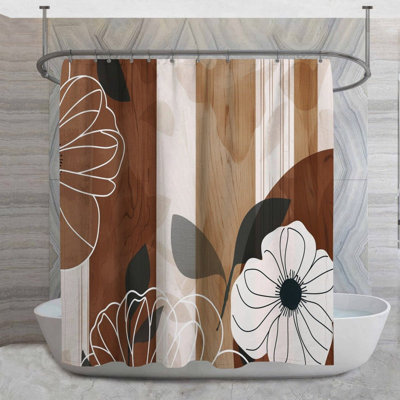 Javonta Floral Shower Curtain