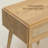 NTC MEL Solid Wood Nightstand with Handwoven Rattan Drawer, Mid Century Modern Bedside Table, Wooden Side Table for Bedroom, Easy Assembly, Sand-125492169-125492171