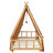 Twin Size House Bed With Tent And Light,Brown-1319666117