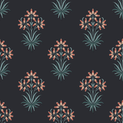 William Morris Hyacinth Flower Forest Wallpaper