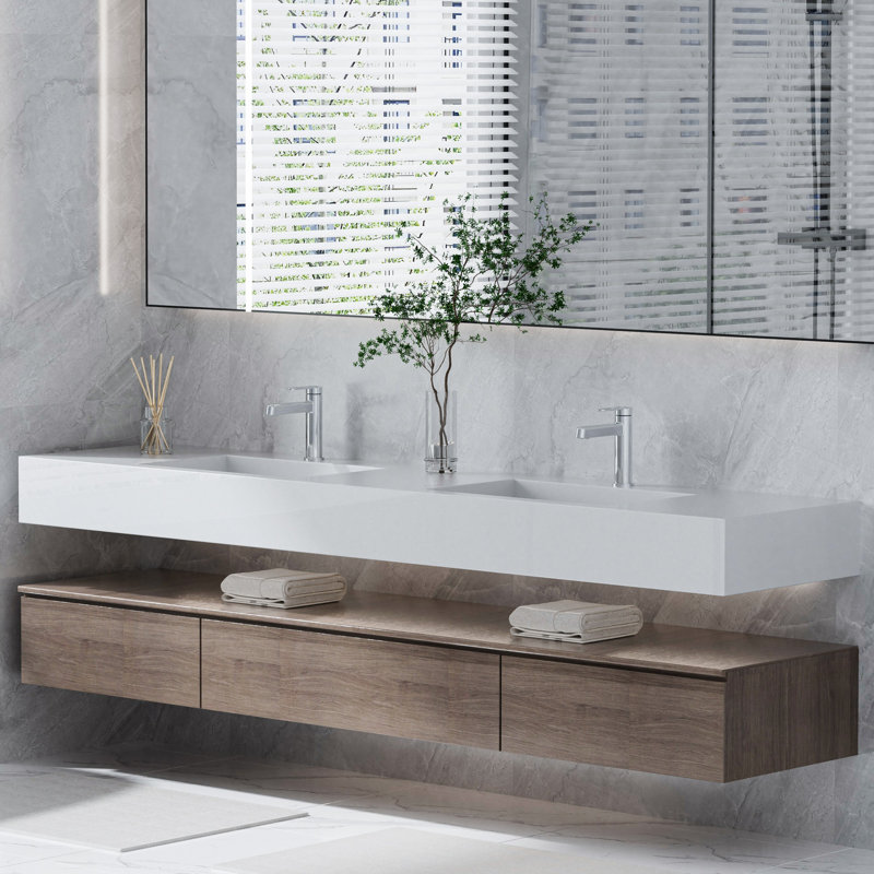 Single Hole Bathroom Faucet with Supply Line, Polished Chrome