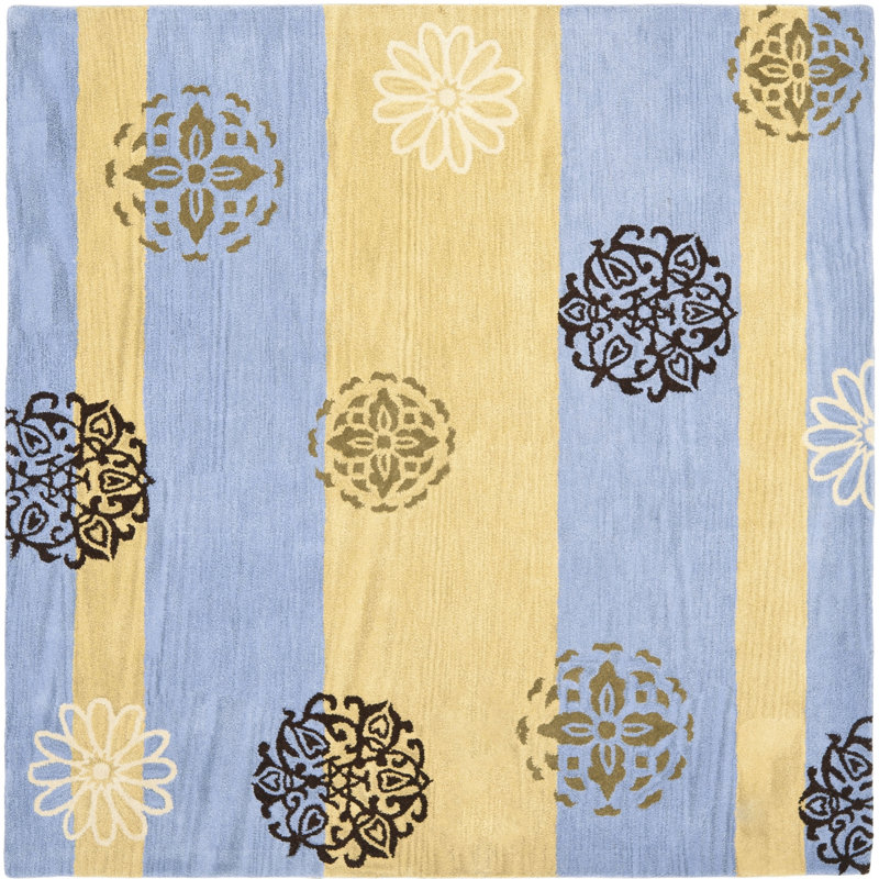 Colette Soho Hand Tufted Wool & Viscose Pile Floral Rug, Rectangle 7'6" x 9'6"