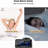 No Style Digital Mechanical Tabletop Clock with Alarm in Black