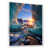 White Floater Framed Canvas