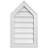 Peaked Top Surface Mount Signature Urethane Non-Functional Gable Vent 12/12 Pitch Primed Tan-101745504
