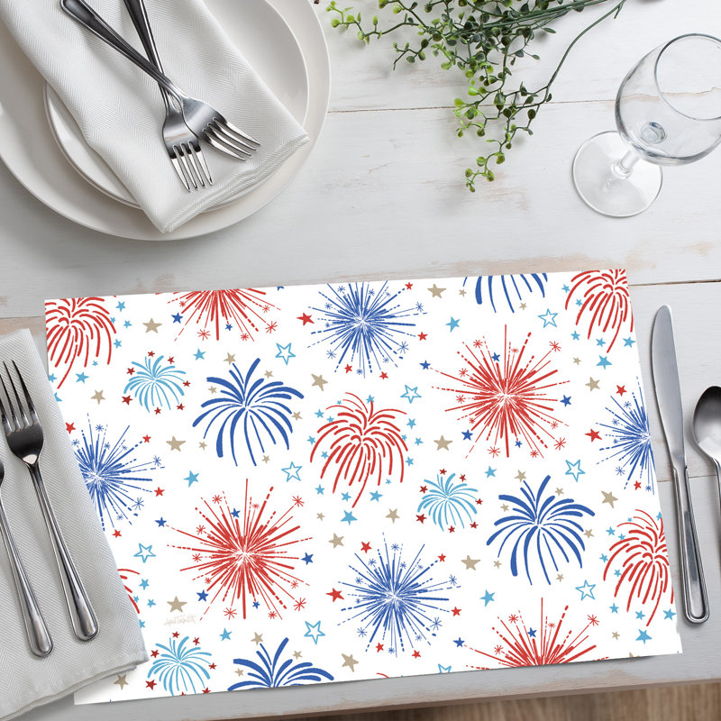 Star Spangled 24-Sheet Premium Paper Placemats