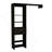 Hybrid Closet System, Five Open Shelves, One Drawer, Metal Rod-1330700889