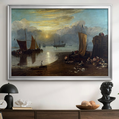 Le soleil se lève à travers la vapeur-J.M.W. Toile tendue avec châssis Turner, 1807