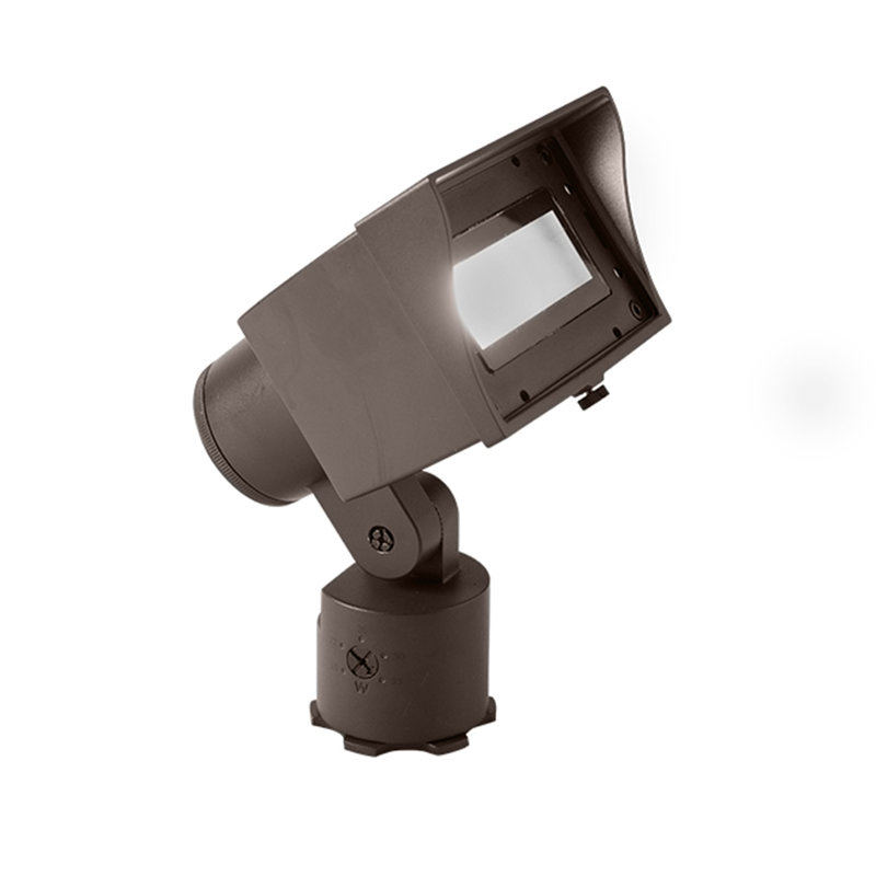 Projecteur à DEL intégré en métal, Noir / Bronze, 3000 K
