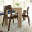 Chaise d'appoint moderne en bois massif Linzy-109178716