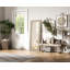 Miroir Dennard Cornhusk en lin blanc-108455469