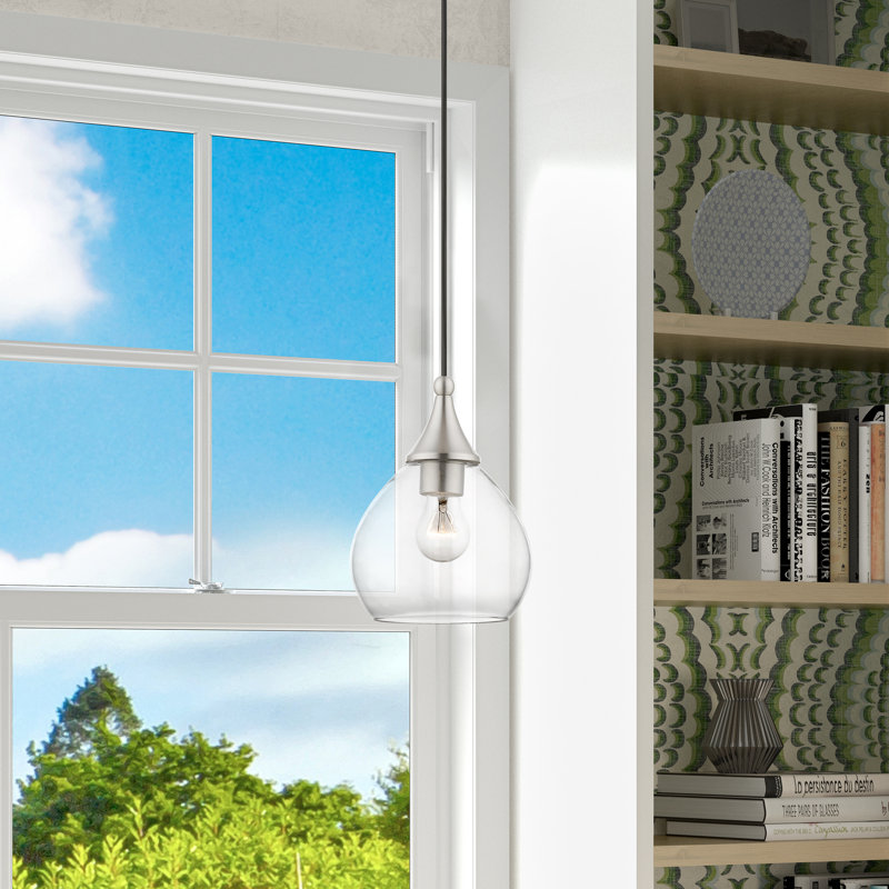 Mini-luminaire suspendu Dollye, Nickel brossé