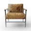 Vintage Gold Togetherness II - Upholstered Abstract Accent Side Chair-523654232