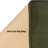 Solid Color Green with Slip Resistant Low Pile Rug-389693730