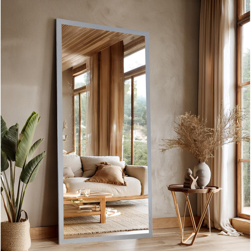  Miroir de plancher Ozark, Gris, 65 po x 30 po