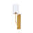 1-Light Metal Wallchiere with Linen Shade