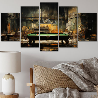 " Billard Industrial Game I " 5 - Pieces